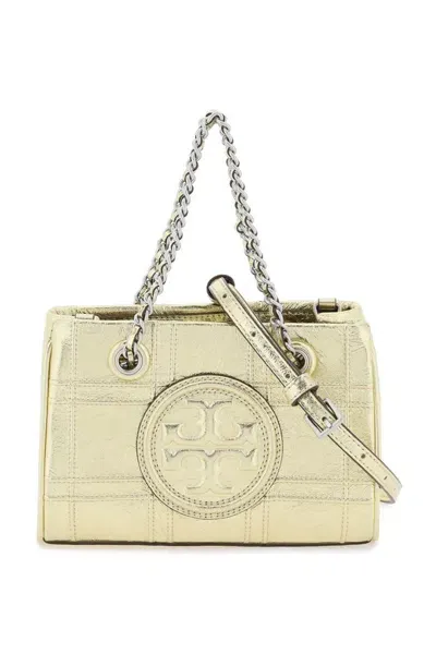 Tory Burch Fleming Mini Bag In Gold