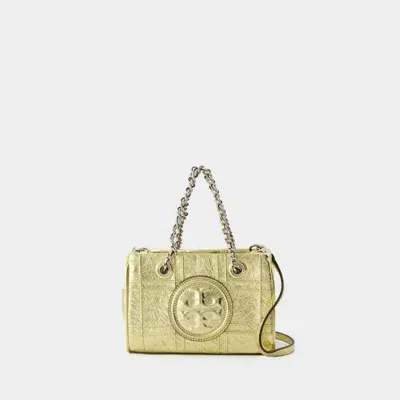 Tory Burch Fleming Soft Chain Mini Shopper Bag In Gold