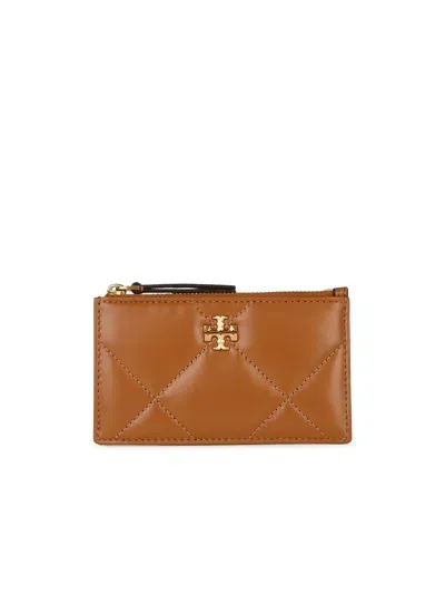 Tory Burch 'kira' Brown Lear Wallet