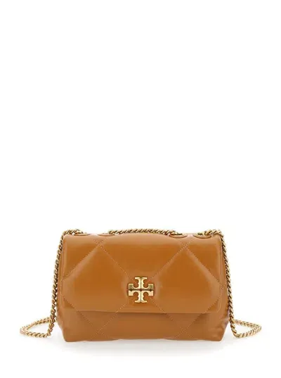 Tory Burch Kira Diamond Quilt Small Convertibla In Brown