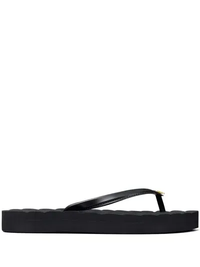 Tory Burch Kira Flip Flop In Black  