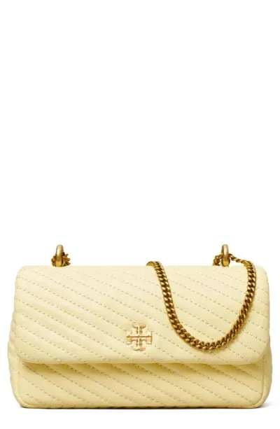 Tory Burch Mini Kira Quilted Shoulder Bag In Yellow