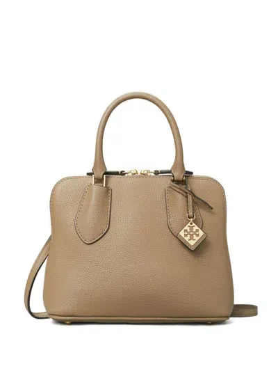 Tory Burch Mini Pebbled Swing Bag In Brown