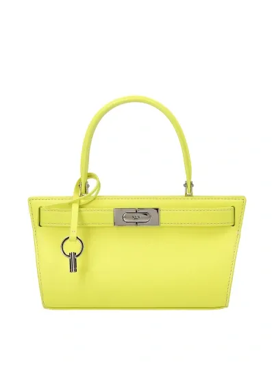 Tory Burch Petite Lee Radziwill Cat Eye Leather Bag In Yellow