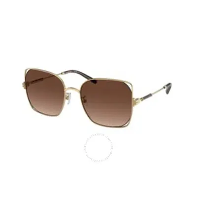 Tory Burch Tortoiseshell-effect Cat-eye Frame Sunglasses In Gold