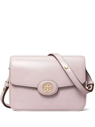 Tory Burch Robinson Spazzolato Convertible Shoulder Bag In Pink