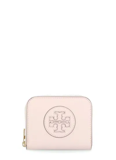 Tory Burch Small Ella Bio Zip Wallet In Pink