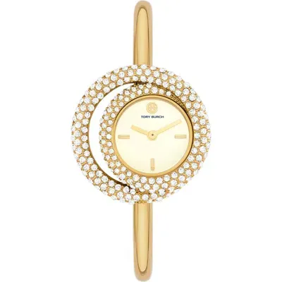 Tory Burch Miller Swirl Watch In Gold