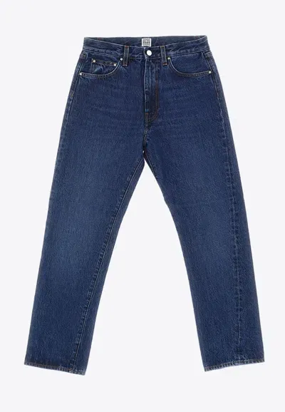 Totême Basic Straight-leg Jeans In Blue