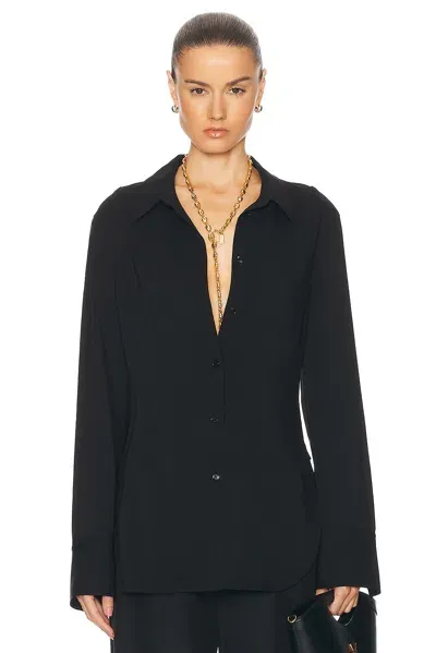 Totême Cinched Shirt In Black