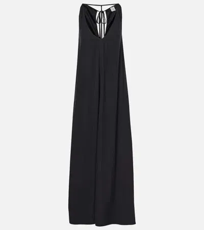 Totême Crêpe Satin Jumpsuit In Black