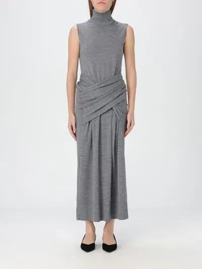 Totême Dress Toteme Woman Color Grey In Grau