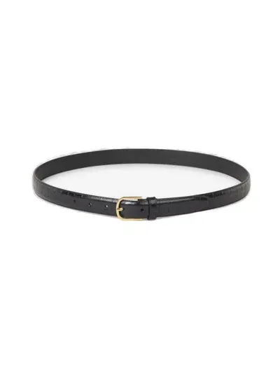 Totême Embossed Belt In Nero