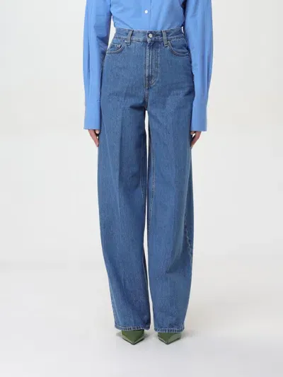 Totême Jeans Toteme Woman Color Denim In 牛仔布