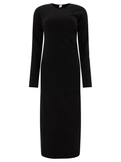 Totême Jersey Dress Dresses Black