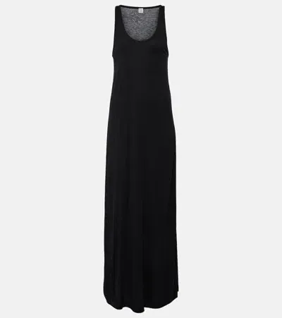 Totême Jersey Maxi Dress In Black