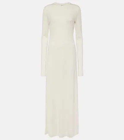 Totême Jersey Maxi Dress In White