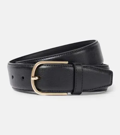 Totême Leather Belt In Black