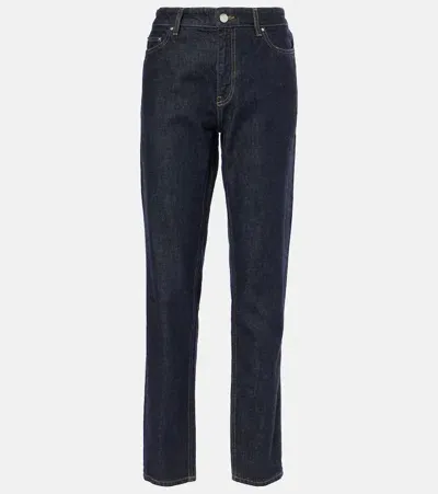 Totême Low-rise Straight Jeans In Blue