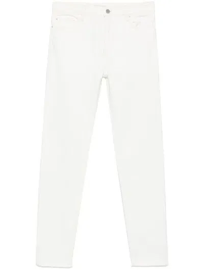 Totême Low Tapered Jeans In White