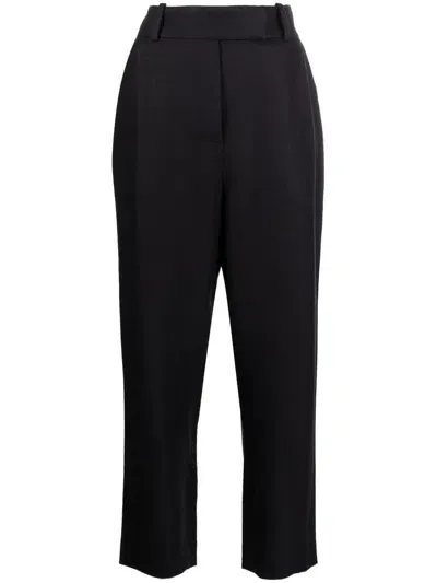 Totême Bundfaltenhose Mit Geradem Bein In Black