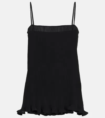 Totême Plissé Top In Black