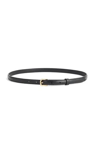 Totême Slim Leather Belt In Black