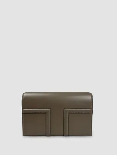 Totême T-flap Bag In Taupe