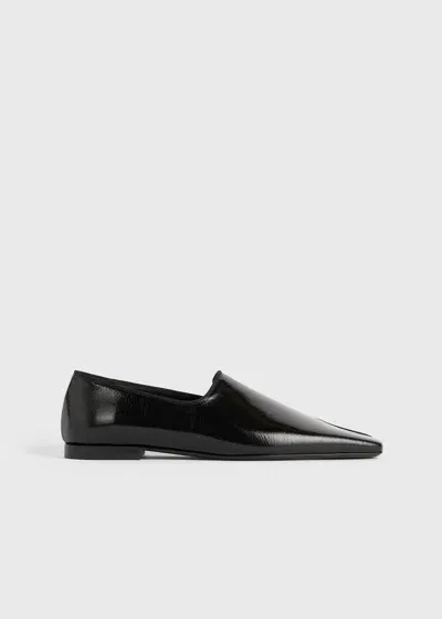 Totême The Piped Loafer Black In Black 001