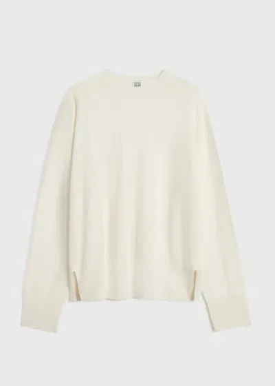 Totême Crew-neck Cashmere Knit Meringue