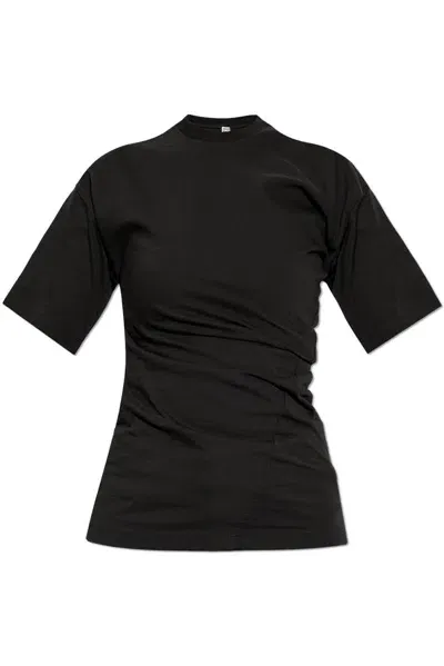 Totême Toteme Cotton T-shirt In Black