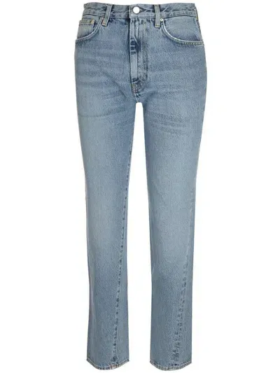 Totême Denim With Twisted Seams In Blue