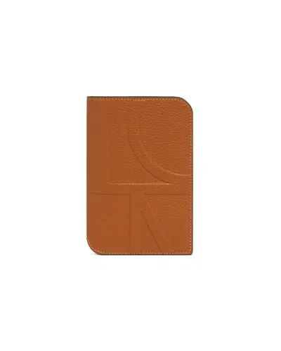 Totême Logo Embossed Bifold Wallet In Brown