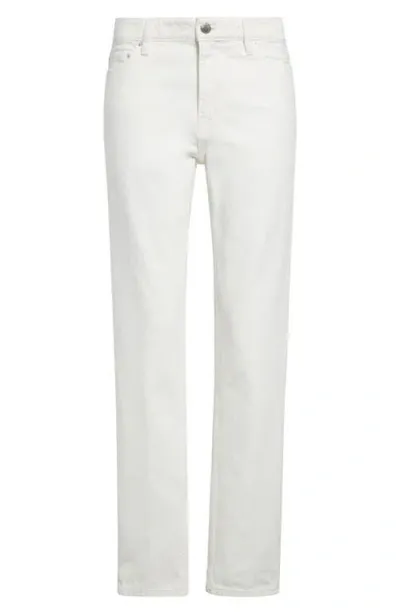 Totême Toteme Low Rise Organic Cotton Tapered Straight Leg Jeans In White