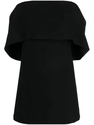 Totême Toteme Off-shoulder Evening Top In Black