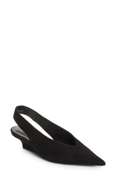 Totême Toteme Slingback Wedge Pump In Black