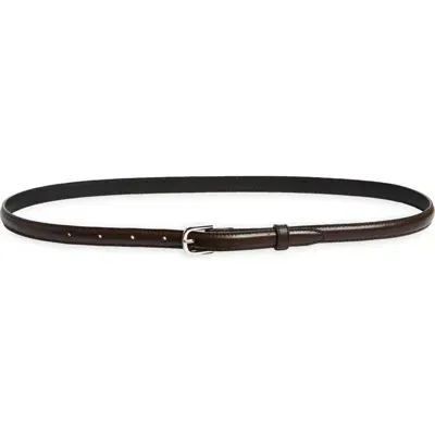 Totême Toteme Thin Leather Belt In Bark