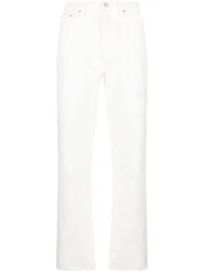 Totême Toteme Twisted Seam Denim Full Length In Beige