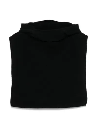 Totême Toteme Wool Hooded Bib In Black