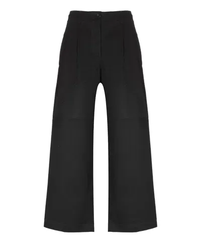 Totême Trousers In Black