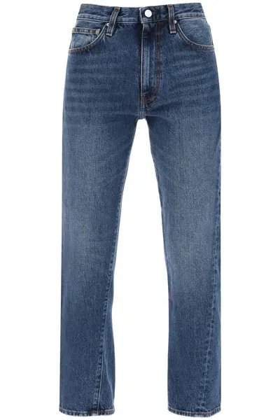 Totême Twisted Seam Straight Jeans In Blue