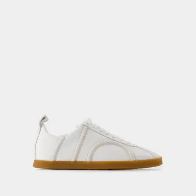 Totême Toteme Leather And Suede Sneakers In White