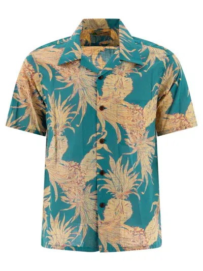 Toyo Enterprise Sun Surf Island Pineapple Shirts In Blue