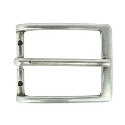 Trafalgar 32mm Simply Stated Single Pronged Solid Brass Harness Belt Buckle In Metallic