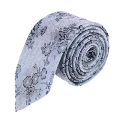 Trafalgar Florian Silk Novelty Necktie In Gray