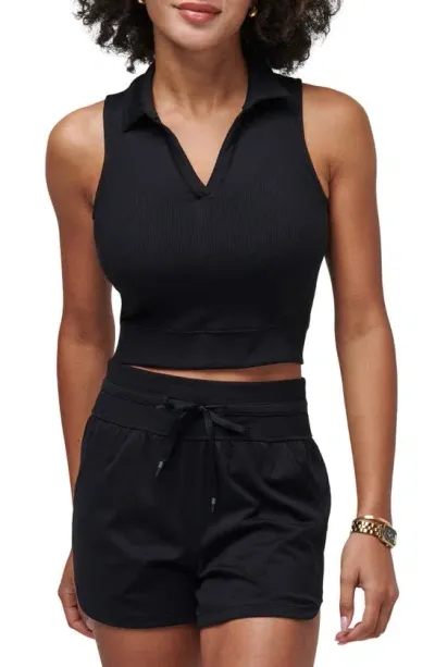 Travismathew Moveknit V-neck Tank In Black