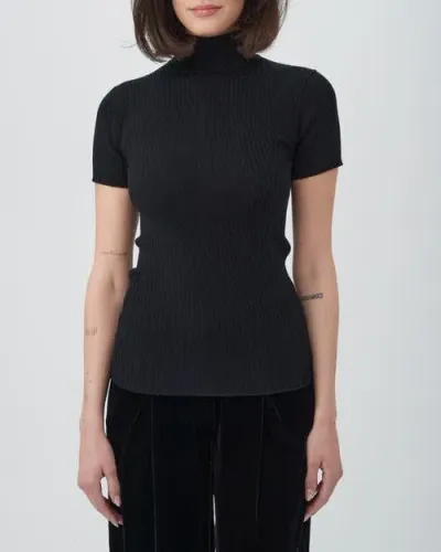 Trina Turk Armeni Mock Neck In Black