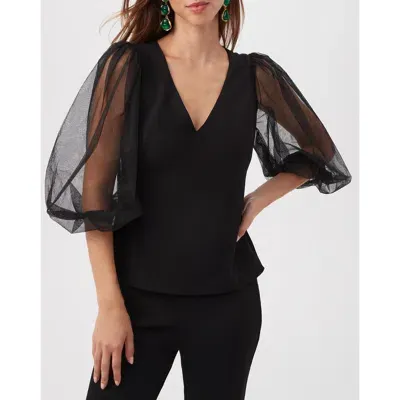 Trina Turk Lilith Top In Black