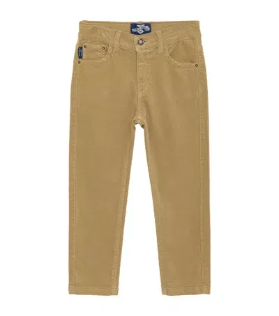 Trotters Kids' Corduroy Jake Slim Jeans In Nude