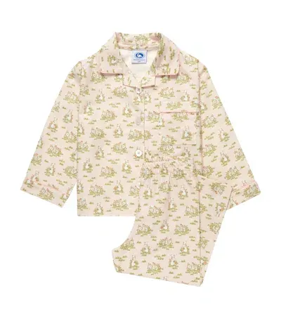 Trotters Kids' Cotton Beatrice Bunny Pyjama Set In Pink